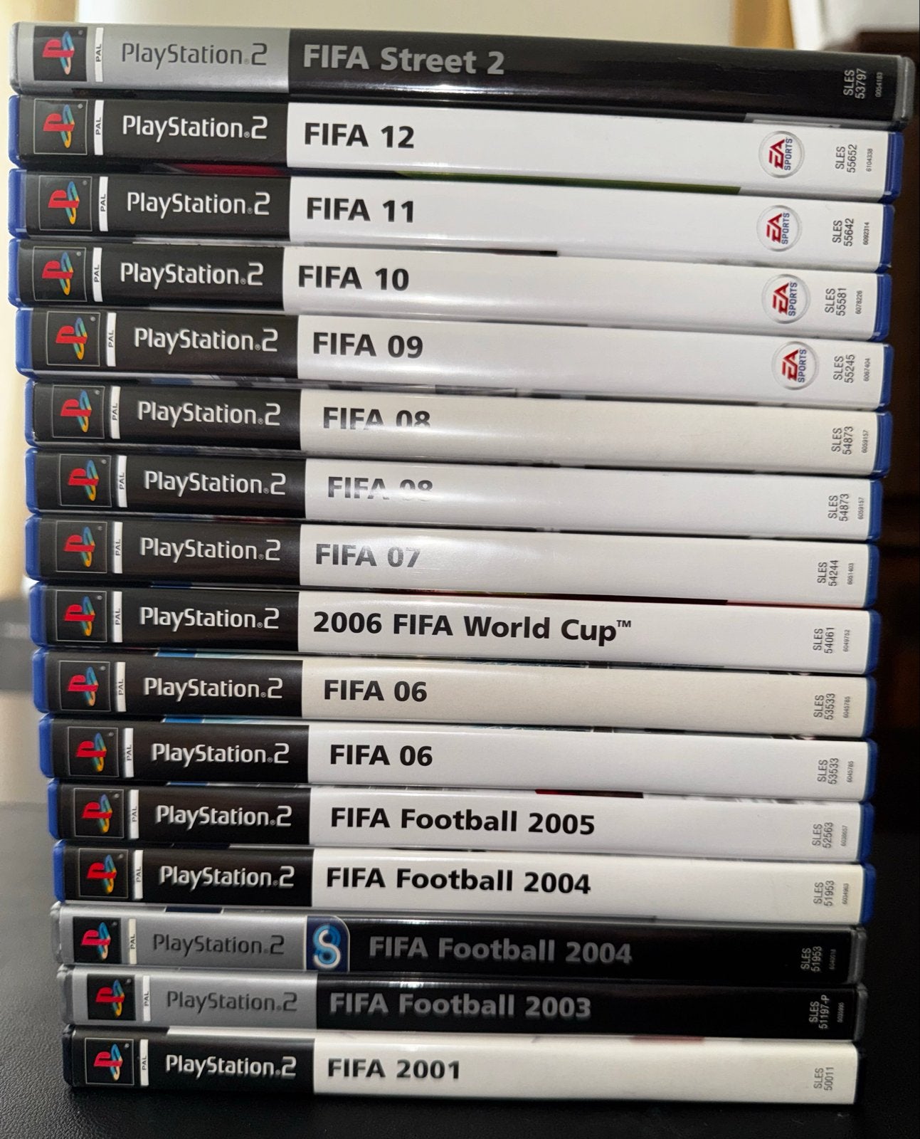 Grote collectie FIFA games - PlayStation 2, Spelcomputers en Games, Games | Sony PlayStation 2, Gebruikt, Verzenden, Eén computer