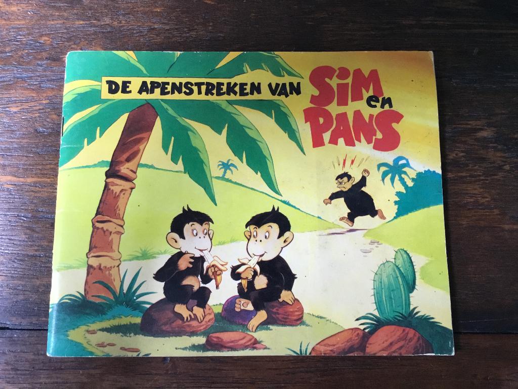 De apenstreken van Sim en Pans, Eén stripboek, Ophalen of Verzenden, Gelezen