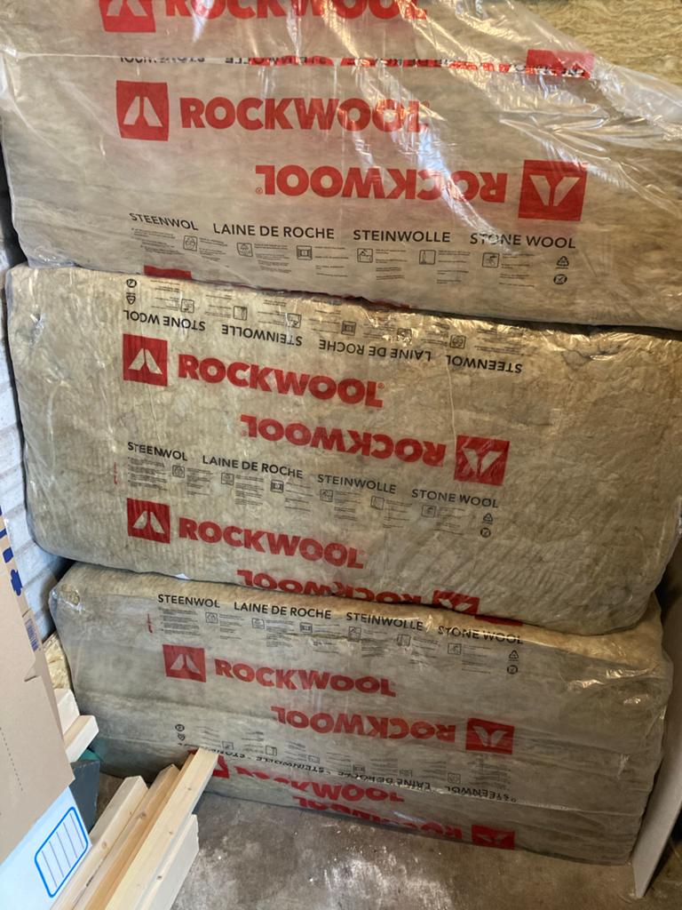 ROCKWOOL ROCKSONO BASE Steenwol 120x60x7,5 cm (2 pakken), Doe-het-zelf en Verbouw, Isolatie en Afdichting, Ophalen, 4 tot 8 cm