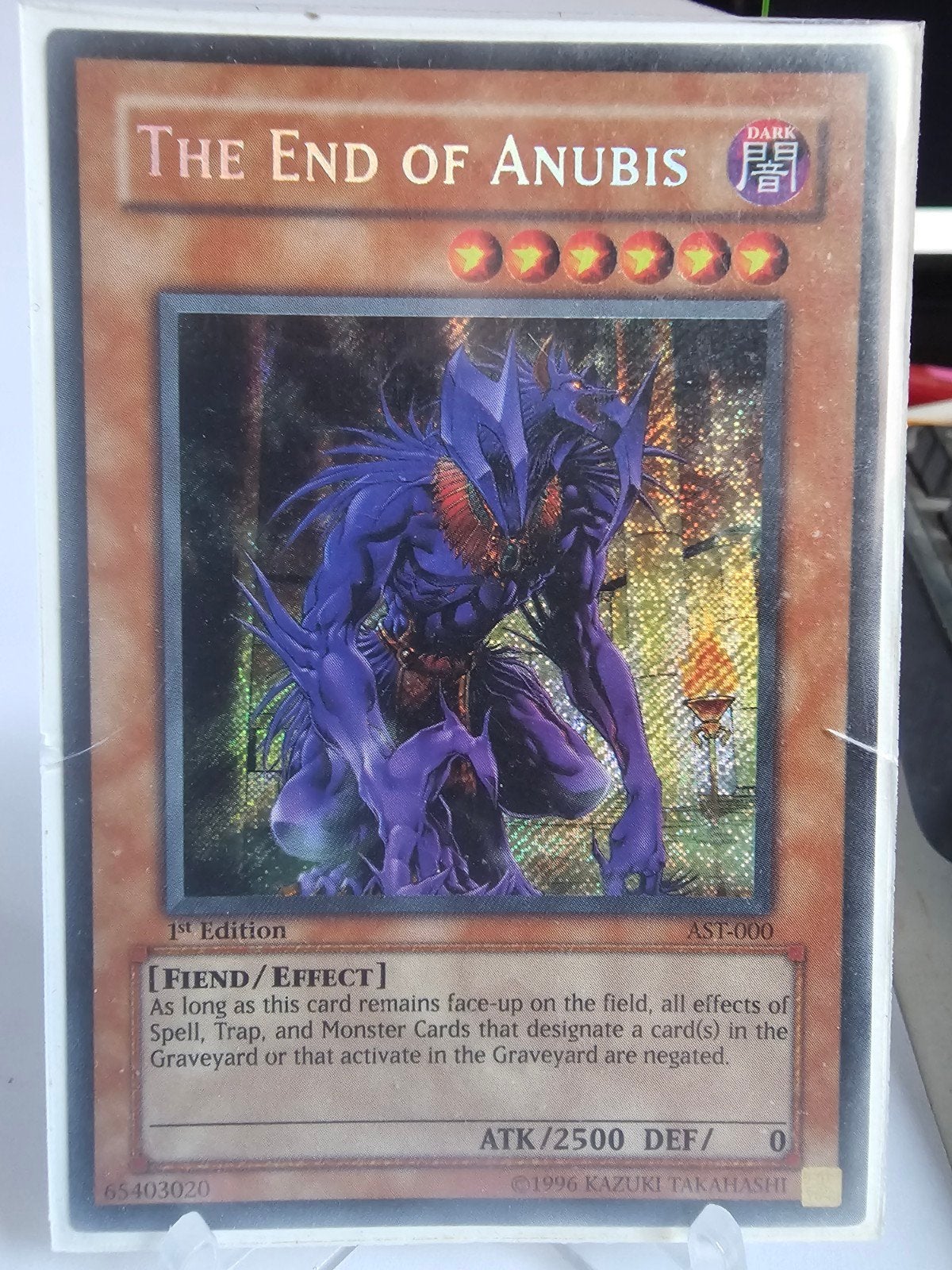 Yu-Gi-Oh! The End of Anubis 1st Edition AST-000, Verzenden, Zo goed als nieuw, Losse kaart, Foil