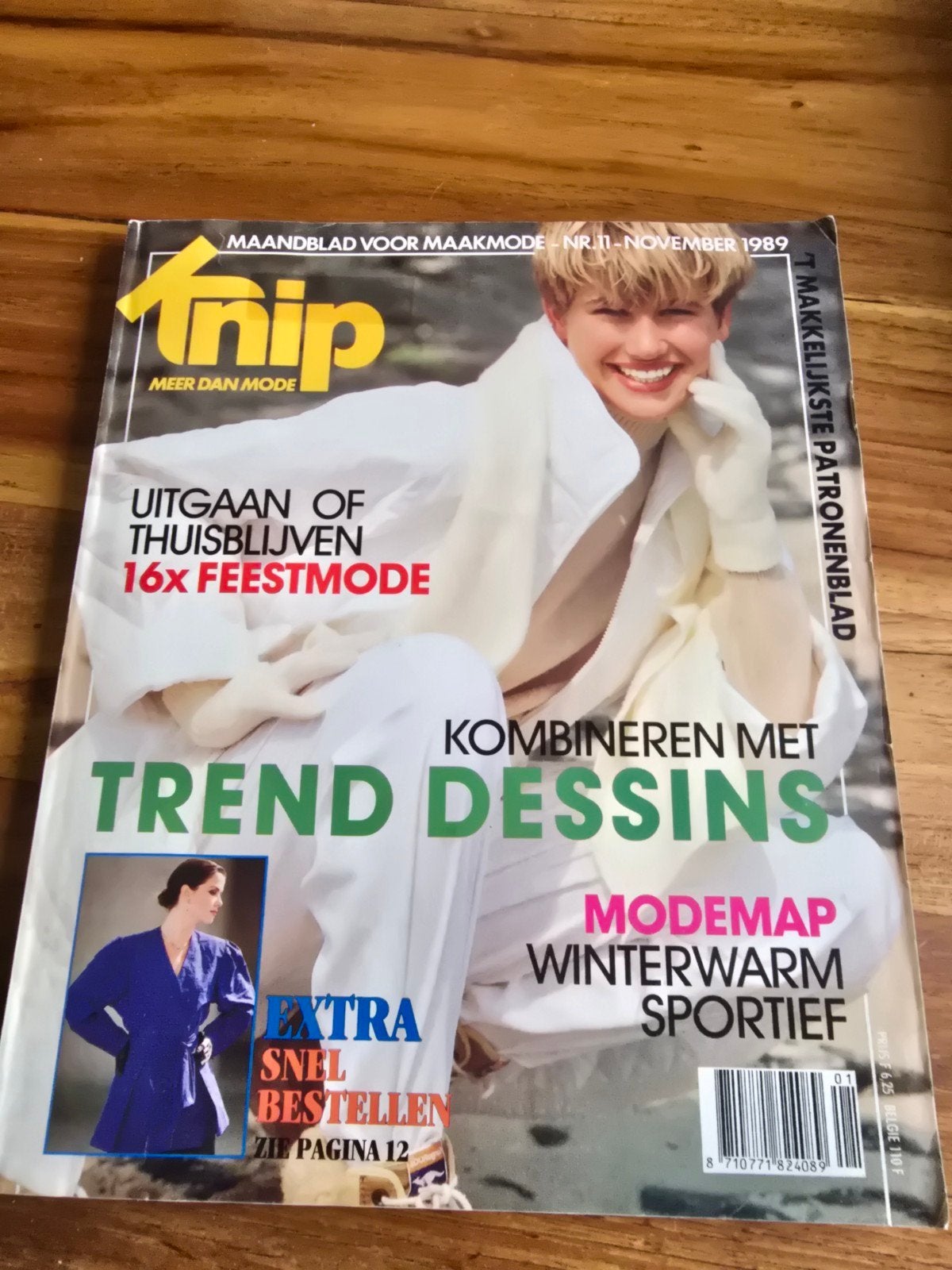 Knip Mode November 1989 - Maandblad voor Maakmode, Ophalen of Verzenden, Gelezen, Overige typen