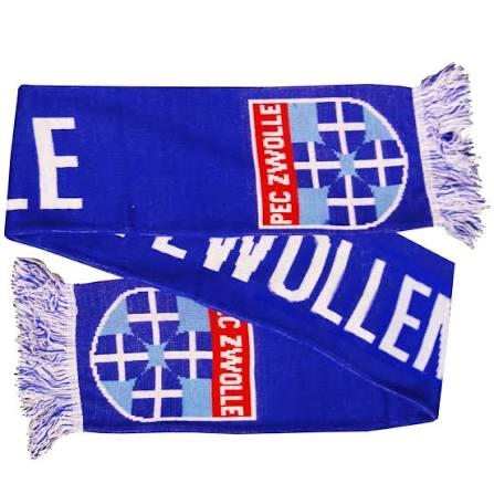 PEC Zwolle Sjaal - Blauw met Logo Nieuw ..!!, Ophalen, Nieuw, Maat 46/48 (XL) of groter, Sjaal
