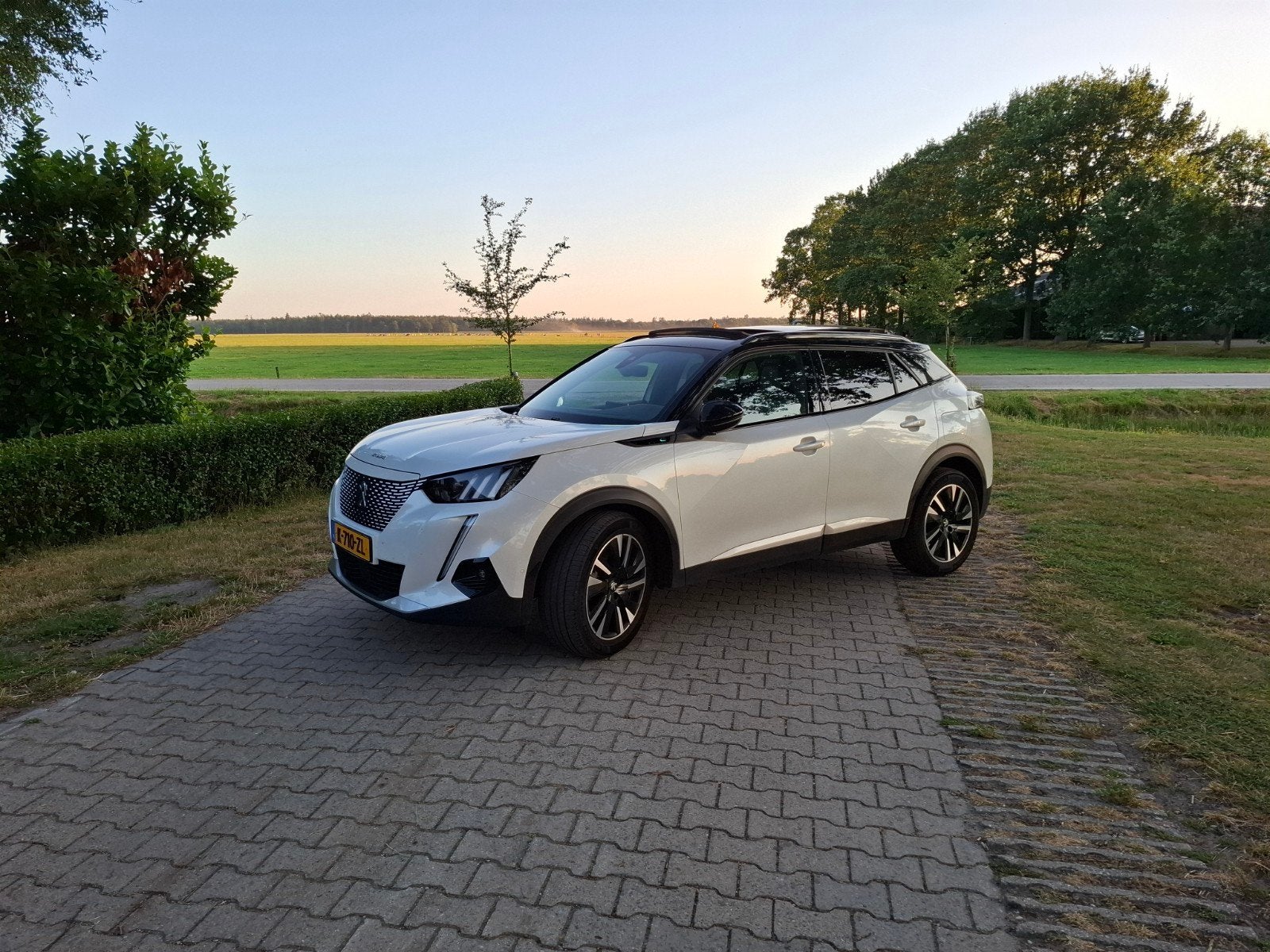 Peugeot 2008 EV 50kWh 136pk 2021 Wit, Auto's, Peugeot, Parkeersensor, Leder en Stof, Wit, Origineel Nederlands