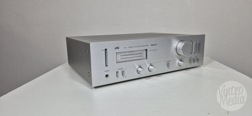 JVC A-X1 Versterker | Stereo | Phono | Vintage | Garantie, JVC, Refurbished, Ophalen of Verzenden, Minder dan 60 watt