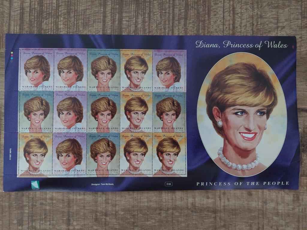 Postzegelblok Diana, Princess of Wales, Ophalen of Verzenden, Postfris, Koningshuis