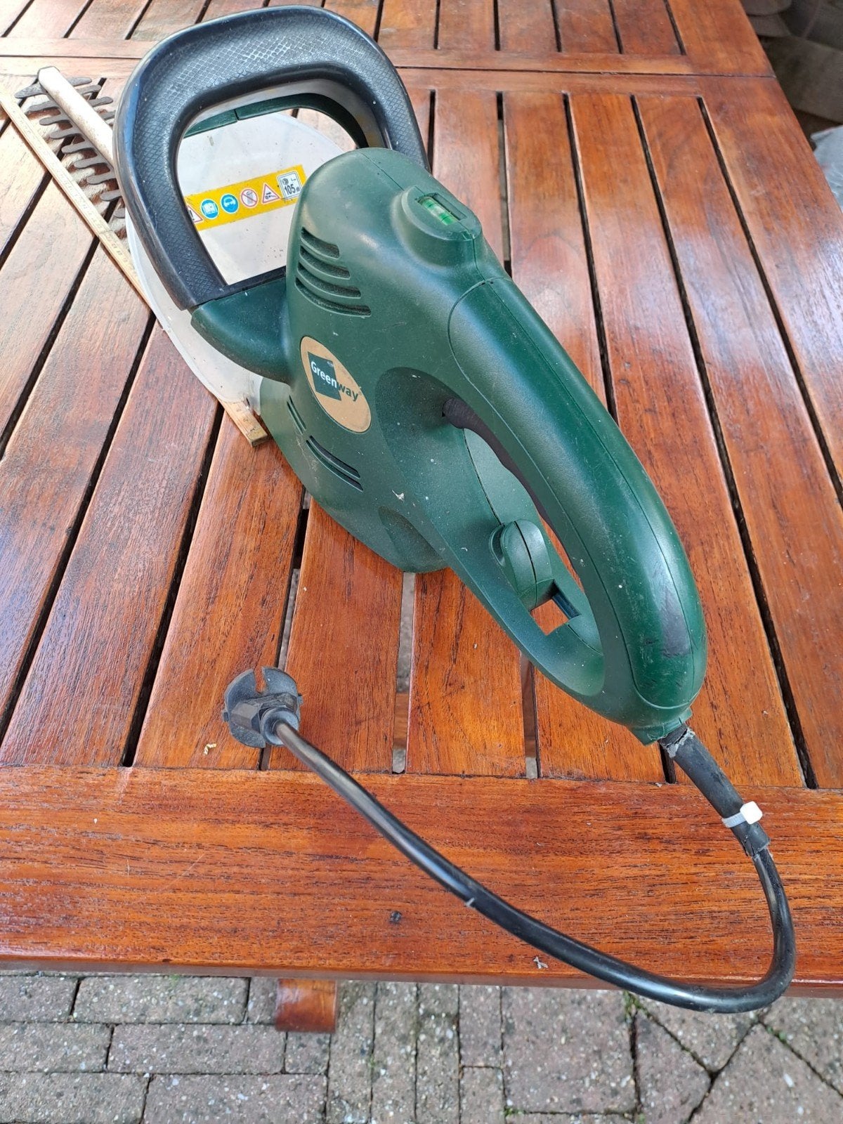 Greenway HS450 elektrische heggenschaar 450W, Ophalen of Verzenden, Gebruikt, Elektrisch, Greenway