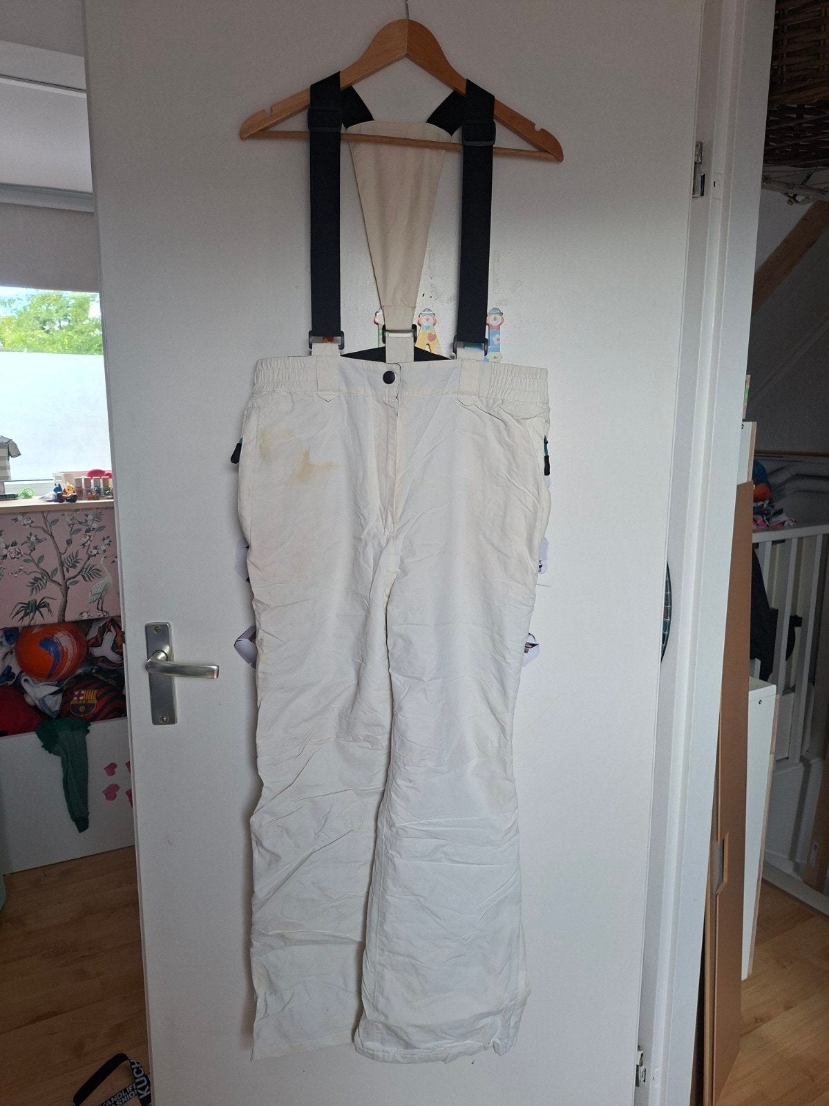 witte skibroek maat M, Ophalen of Verzenden, Gedragen, John cabot, Broek