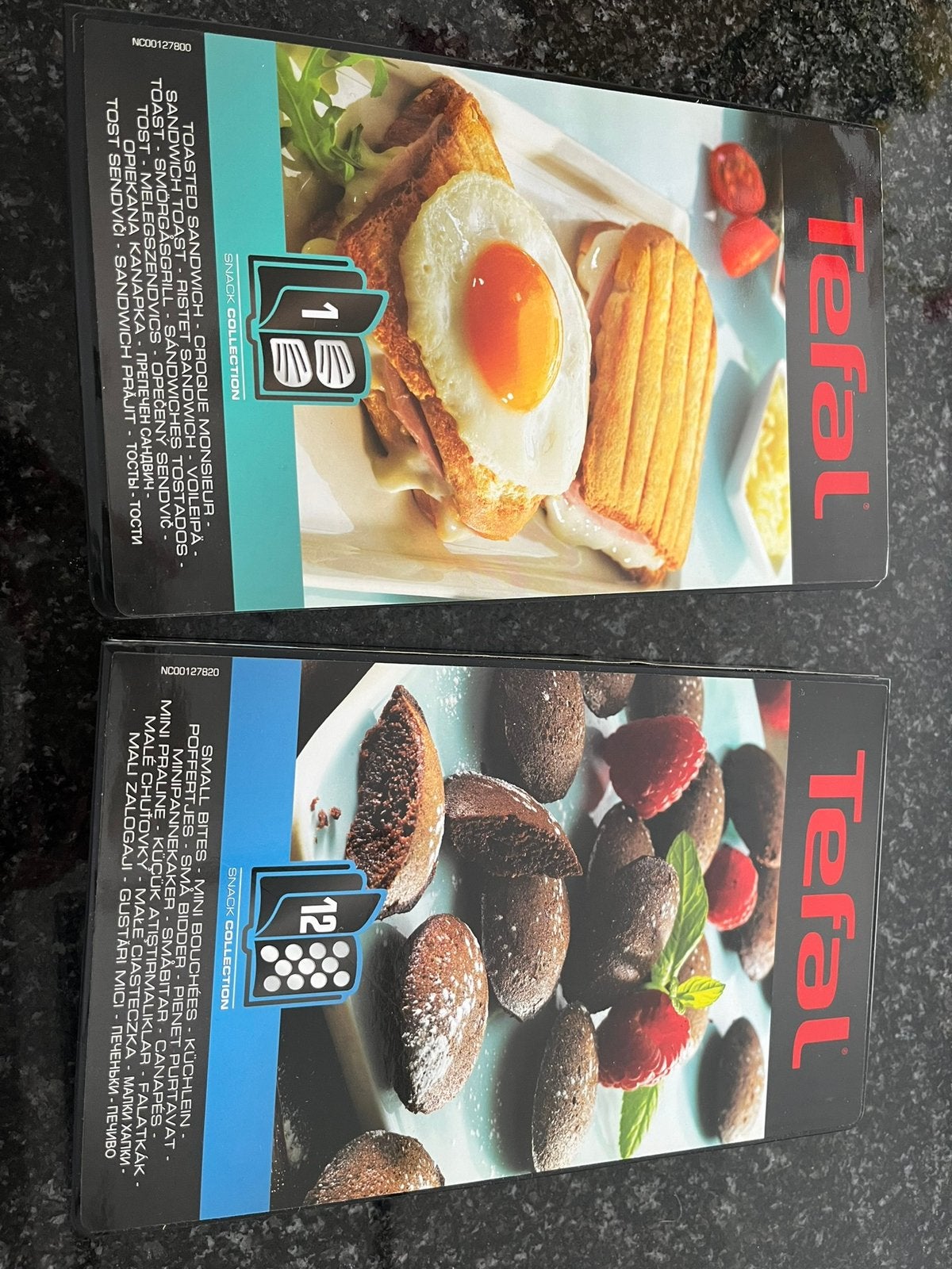 Platen voor Tefal tosti ijzer (ophalen), Ophalen, Overige typen, Nieuw, Zwart