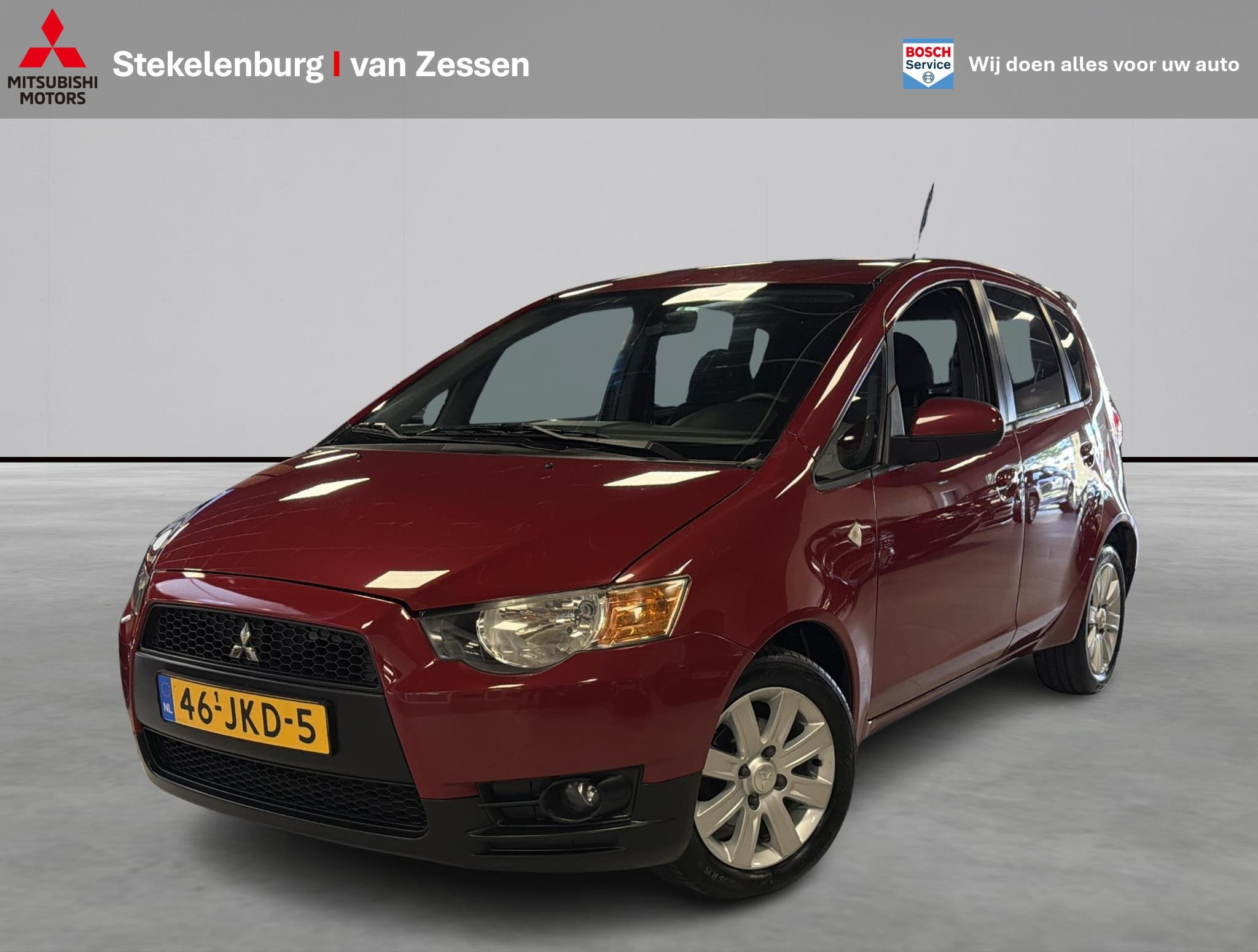 Mitsubishi Colt 1.3 Intro Edition 100% dealer onderhouden, Stof, Gebruikt, 31 €/maand, Colt