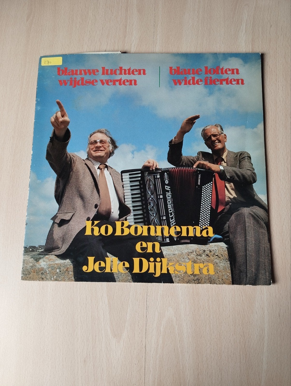 "Blauwe Luchten, Wijdse Verten" Ko Bonnema & Jelle Dijkstra, Ophalen of Verzenden, Gebruikt, 12 inch, Levenslied of Smartlap