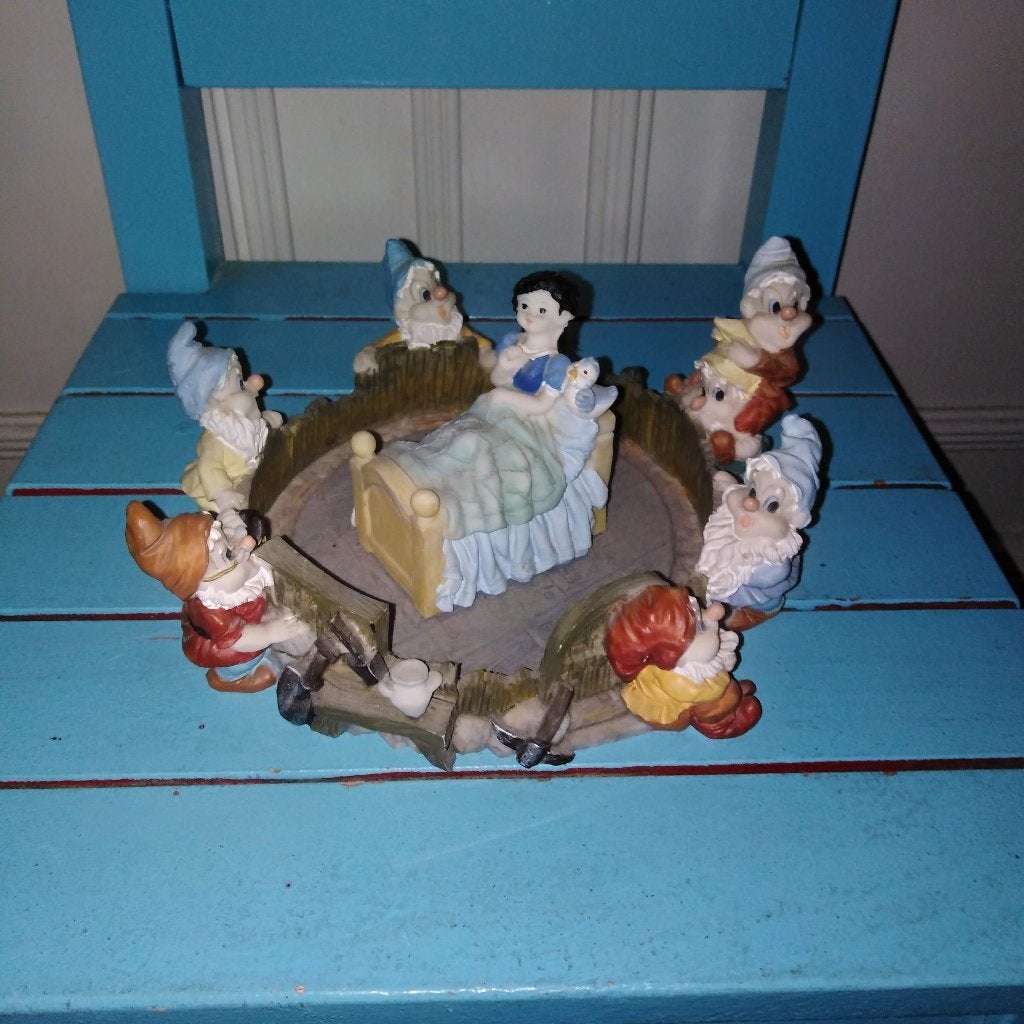Beeldje van Sneeuwwitje en de zeven dwergen Efteling, Ophalen, Gebruikt, Beeldje of Poppetje