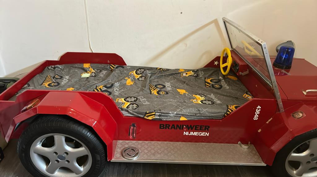 Brandweer bed., Ophalen, 85 tot 100 cm, Gebruikt, Lattenbodem