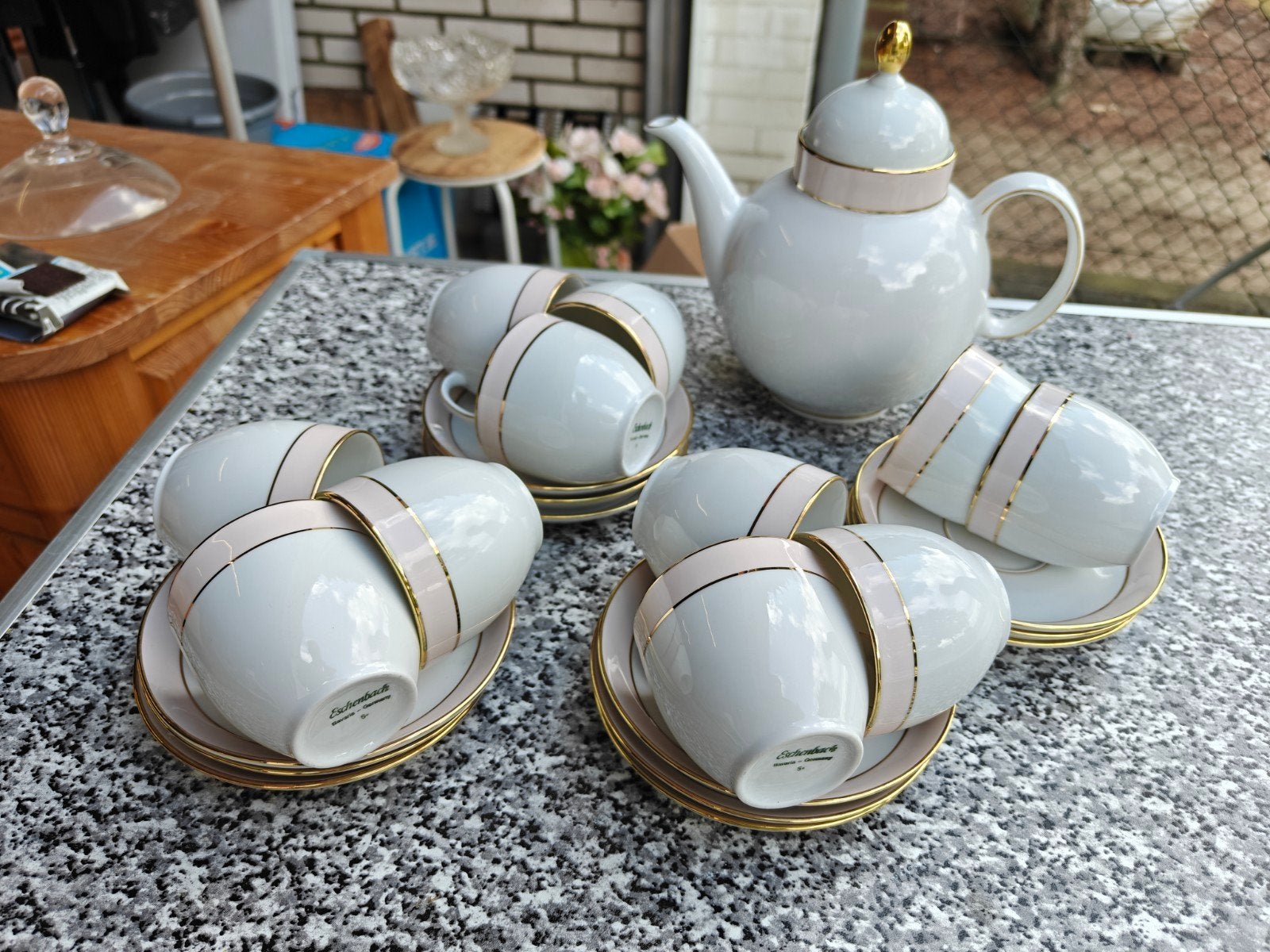 Eschenbach Bavaria theeservies - Vintage, Overige merken, Ophalen of Verzenden, Zo goed als nieuw, Overige stijlen