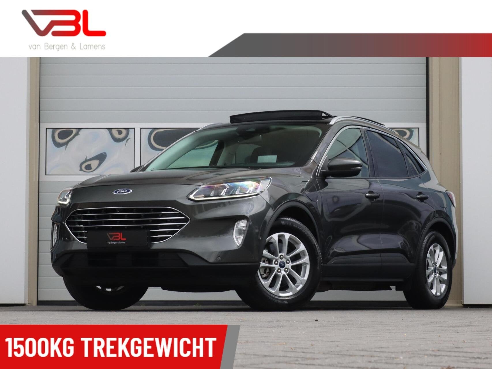 Ford Kuga 2.5 PHEV 225PK Titanium X | Panoramadak | Trekhaak, Auto's, Dealer onderhouden, Gebruikt, 4 cilinders, Met garantie (alle)