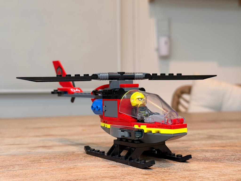 Lego City brandweer helikopter, Lego, Ophalen of Verzenden, Complete set, City