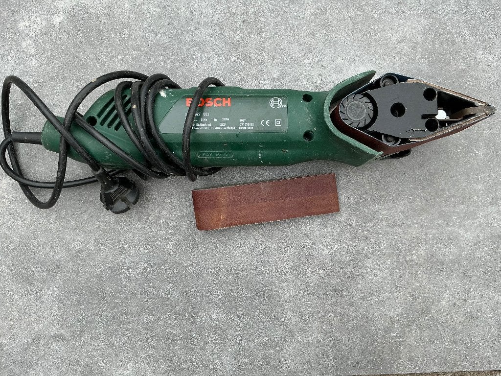 Bosch vlakschuurmachine  280 watt, Ophalen of Verzenden, Gebruikt, Minder dan 600 watt, Vlakschuurmachine