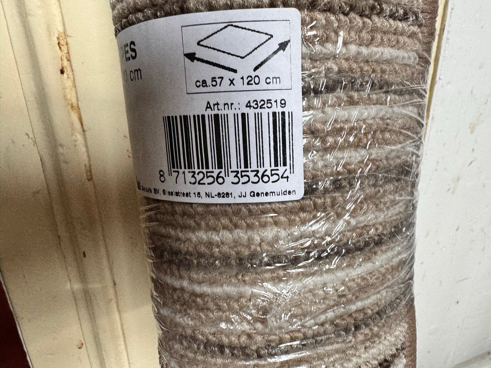 Nieuwe Deurmat/Badmat - ca. 57 x 120 cm, Binnen, Nylon, Nieuw, Ophalen of Verzenden