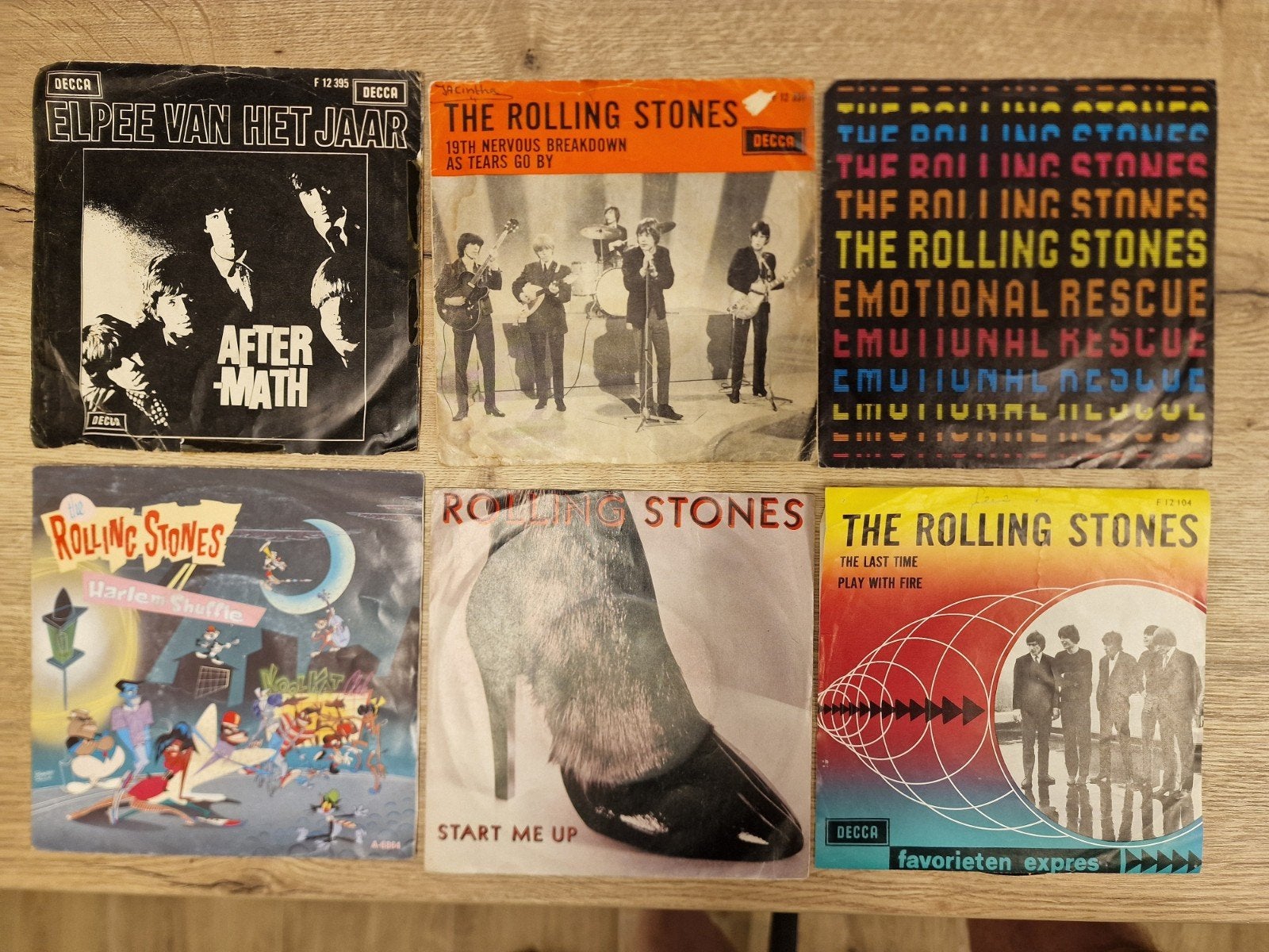 The Rolling Stones - Diverse 7 inch singles (6 stuks), Cd's en Dvd's, Vinyl Singles, Gebruikt, Fotohoes, 7 inch, Ophalen of Verzenden