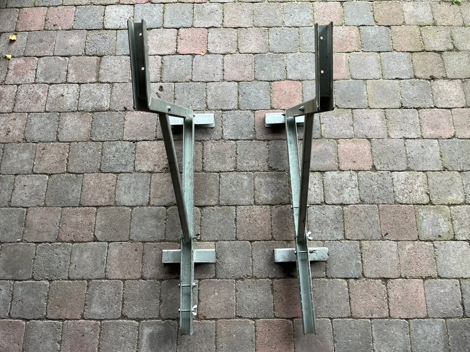 Ladder stellinghaak beugels., Ophalen of Verzenden, Gebruikt, Minder dan 2 meter