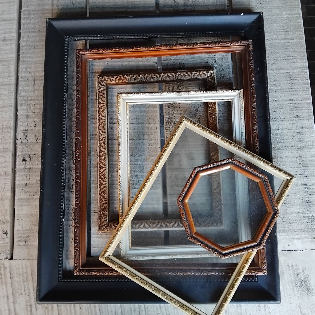 7 verschillende vormen en maten schilderij lijsten, Antiek en Kunst, Curiosa en Brocante, Ophalen