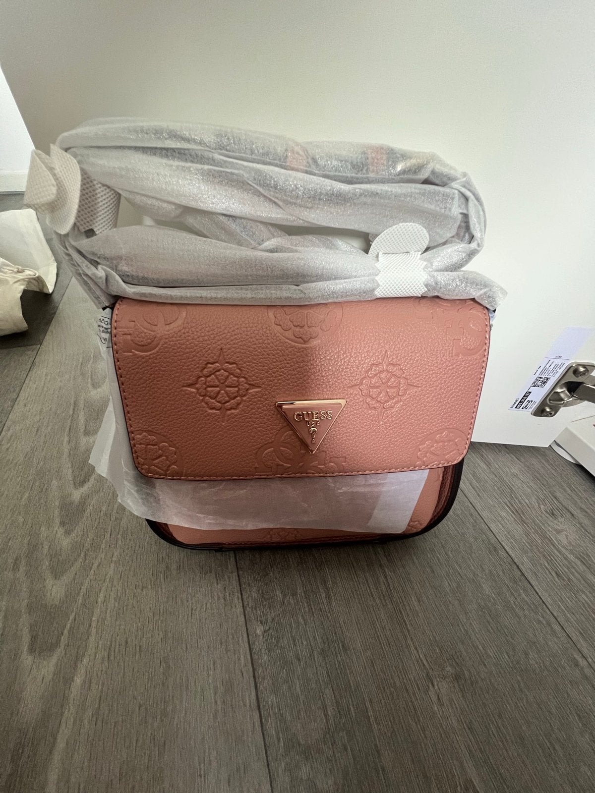 Nieuwe Guess Keandra Schoudertas - Rosewood, Ophalen of Verzenden, Nieuw, Roze, Schoudertasje