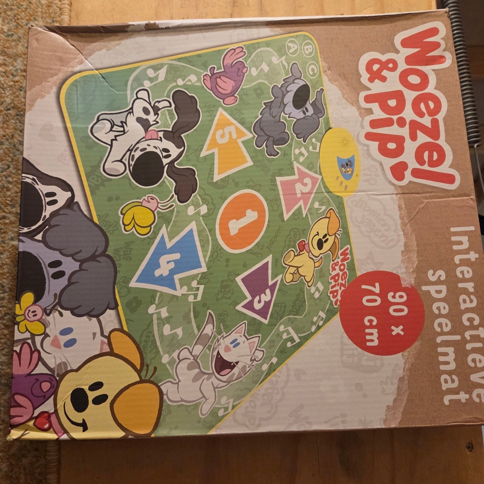 Woezel & Pip Interactieve Speelmat (90x70 cm), Ophalen, Nieuw, Speelkleed, Met geluid