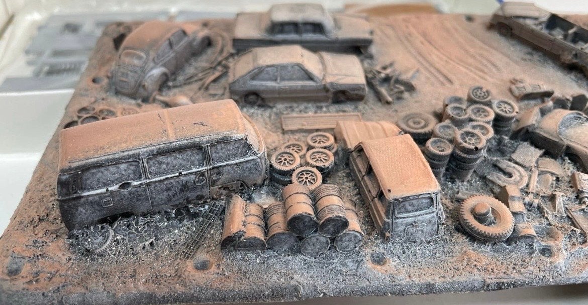 Pola H0 Diorama Autokerkhof - Modelbouw Kit, Hobby en Vrije tijd, Modelauto's | 1:87, Ophalen of Verzenden, Nieuw, Overige typen