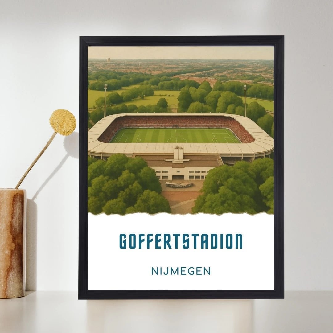 A4-poster Goffertstadion, thuisbasis NEC Nijmegen, Ophalen of Verzenden