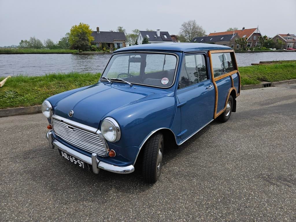 Mini Traveller/Countryman  woody 1968, Auto's, Blauw, Stationwagon, Grijs, Particulier