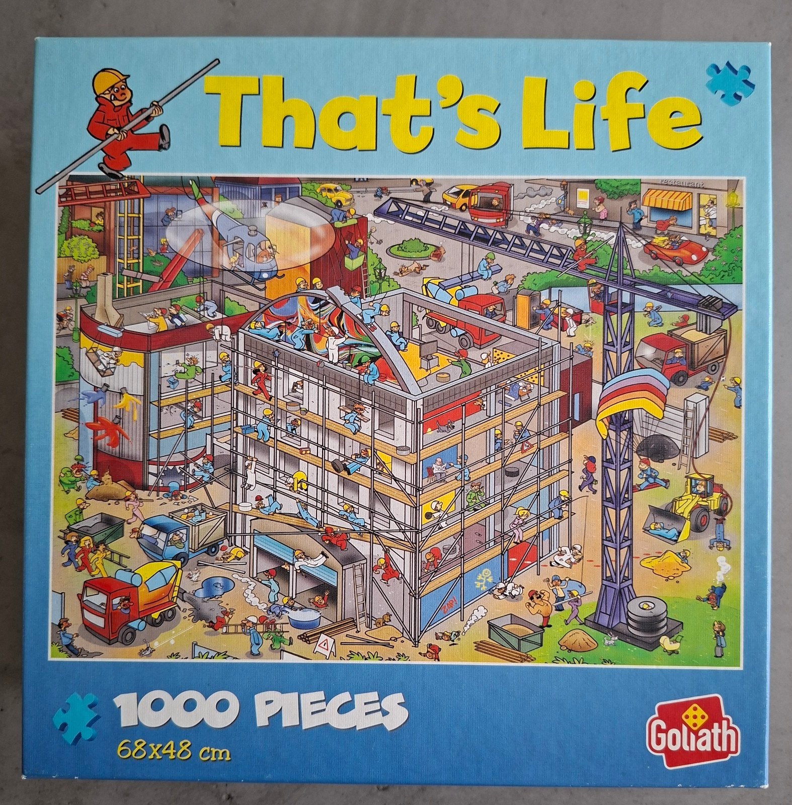 That's Life Goliath Puzzel, de Bouwplaats ,1000 Stukjes, Ophalen of Verzenden, 500 t/m 1500 stukjes, Zo goed als nieuw, Legpuzzel