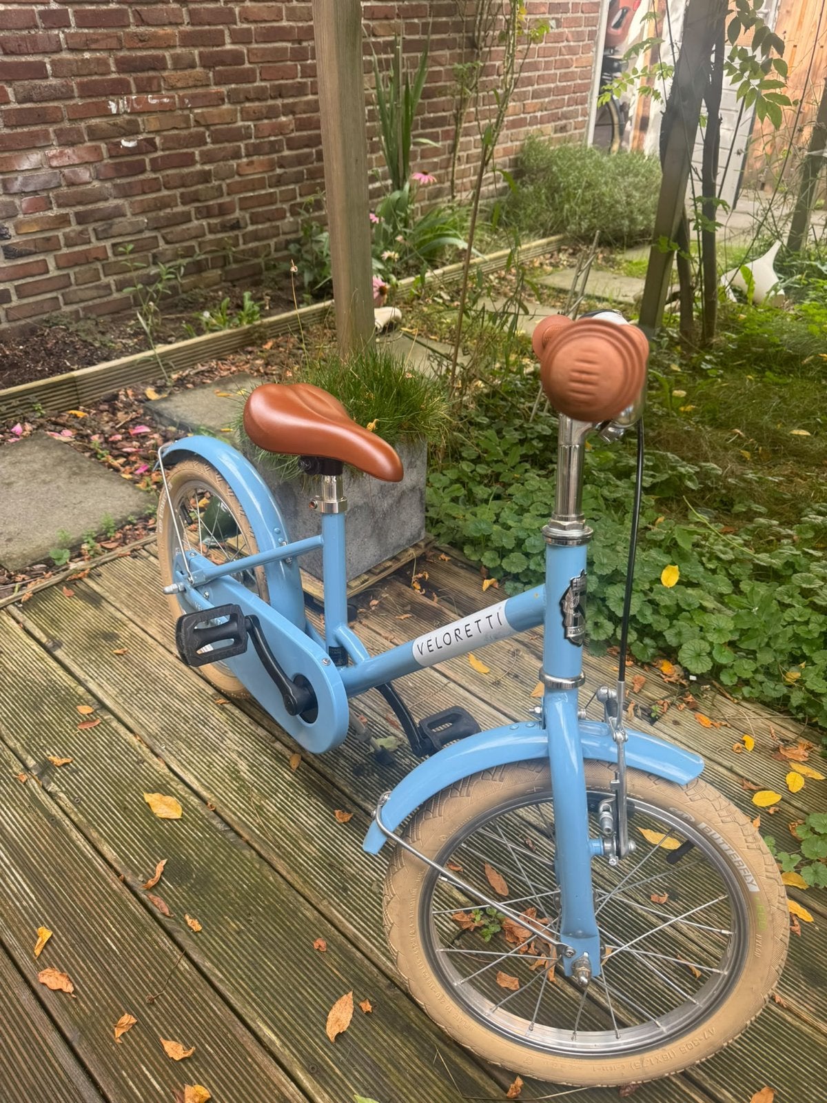 Veloretti Maxi kinderfiets - Blauw - 16 inch, Fietsen en Brommers, Ophalen, Gebruikt, Velgrem, 16 tot 20 inch