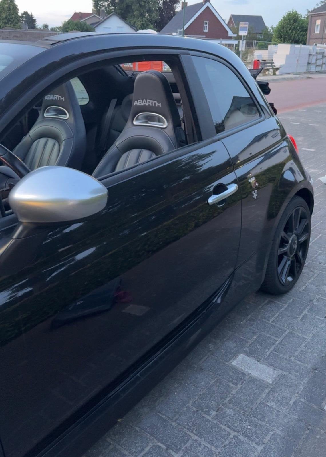 1.4 T- Jet Abarth Turismo Cabrio Automaat Fiat 500c - 165 pk, Auto's, Zwart, Zwart, Particulier, 1368 cc