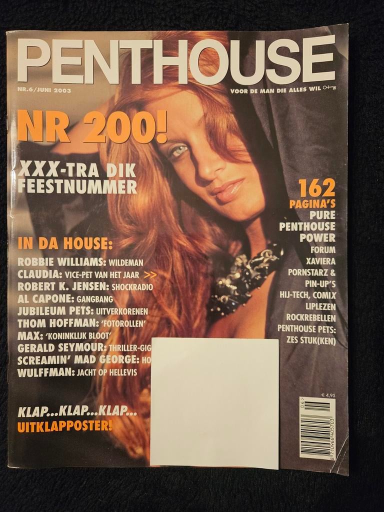 Penthouse Magazine Nr. 6/Juni 2003 - Nr. 200! Extra dik!, Boeken, Tijdschriften en Kranten, Gelezen, Overige typen, Ophalen of Verzenden