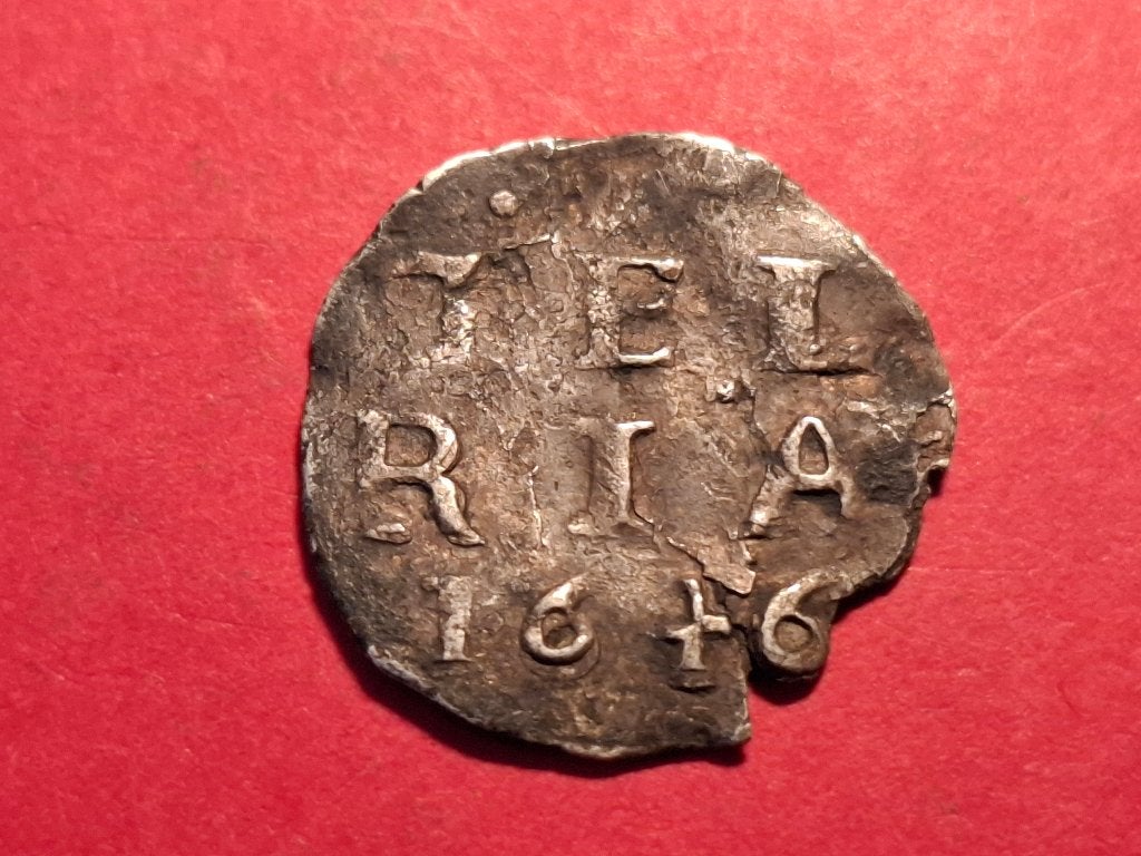 Dubbele stuiver 1646 Gelderland, Postzegels en Munten, Vóór koninkrijk, Zilver, Losse munt, Overige waardes
