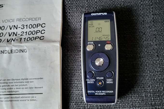 Olympus memorecorder digitaal, Ophalen, Overige typen