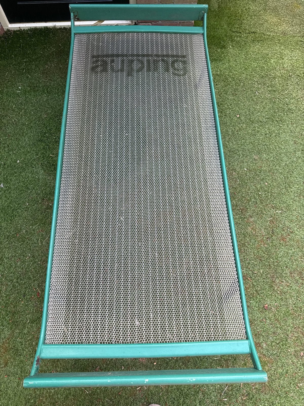 Auping spiraalbodem 90x200 cm, groen, gebruikt, Huis en Inrichting, Slaapkamer | Bedden, Gebruikt, 90 cm, Eenpersoons, Ophalen of Verzenden