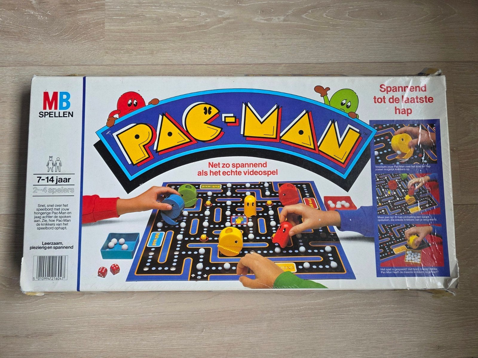 Pac-Man bordspel MB uit jaren '80 - Gebruikt, niet compleet, Ophalen of Verzenden, Gebruikt