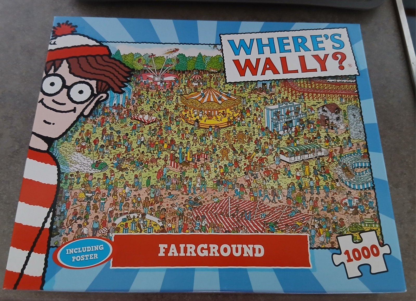 Waar is Wally? Kermis 1000 stukjes legpuzzel, Ophalen of Verzenden, 500 t/m 1500 stukjes, Zo goed als nieuw, Legpuzzel