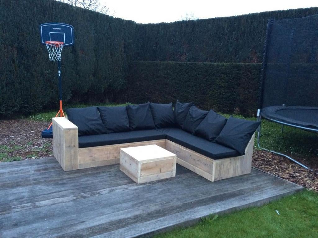 Steigerhout hoekbanken Gratis thuisbezorgd, Ophalen of Verzenden, Nieuw, Hout