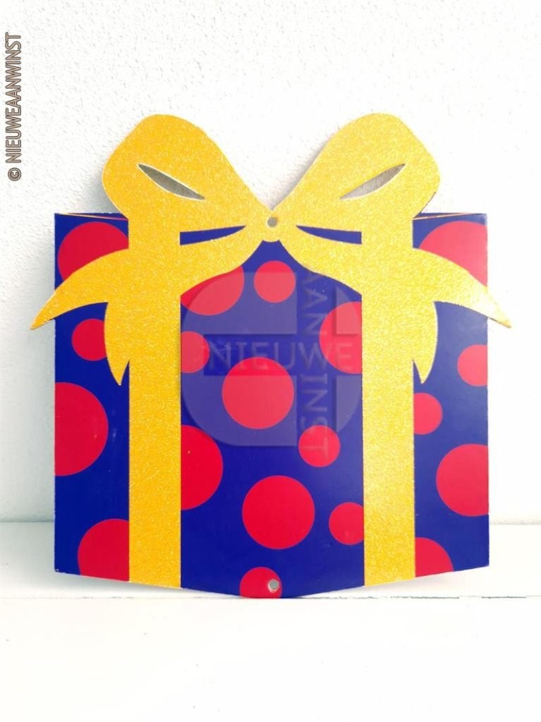Nostalgisch V&D Sinterklaas kado bolletjes design - 25cm, Diversen, Sinterklaas, Verzenden, Gebruikt