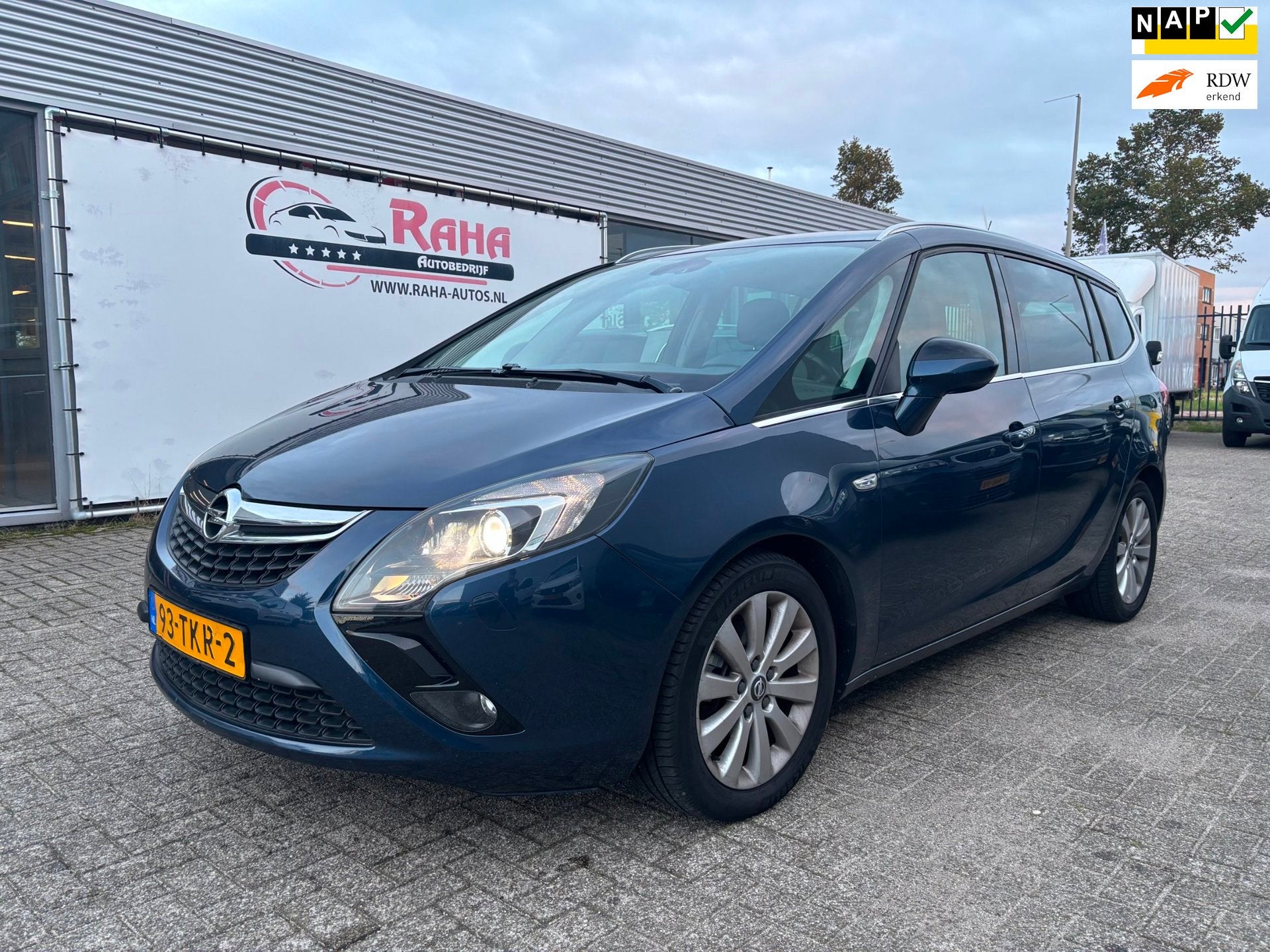 Opel Zafira Tourer 1.4 Cosmo, Euro 5, 4 cilinders, Blauw, Origineel Nederlands