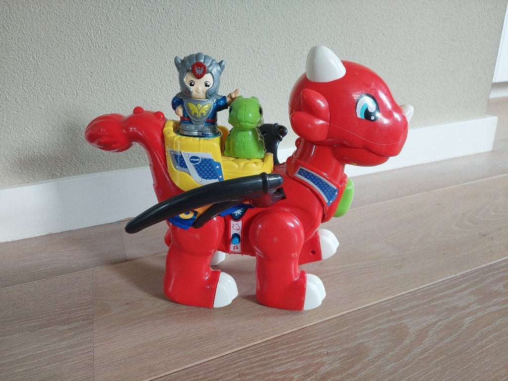 VTech Vrolijke Vriendjes Dappere Draak, Ophalen, Zo goed als nieuw, 2 tot 4 jaar