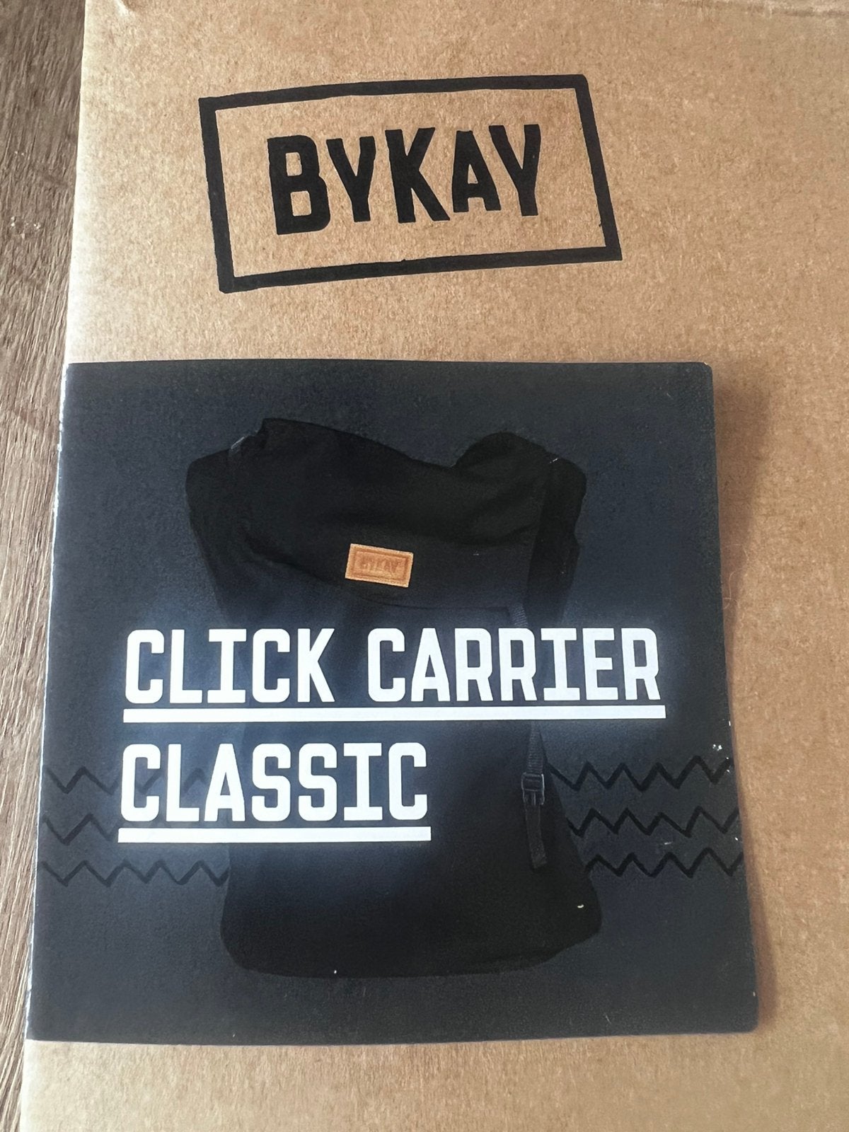 bykay click carrier classic zwart, Overige merken, Bykay, Buik of Rug, Ophalen of Verzenden