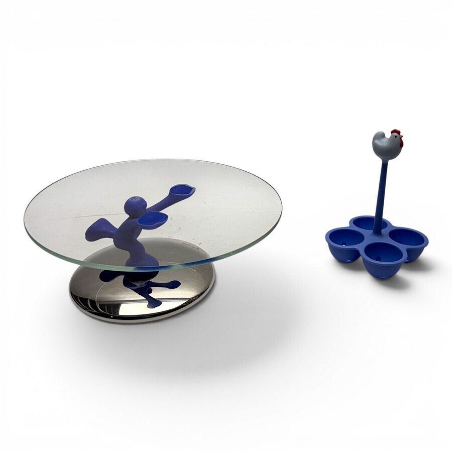 Alessi design eieren houder en een taartstandaard, Ophalen of Verzenden