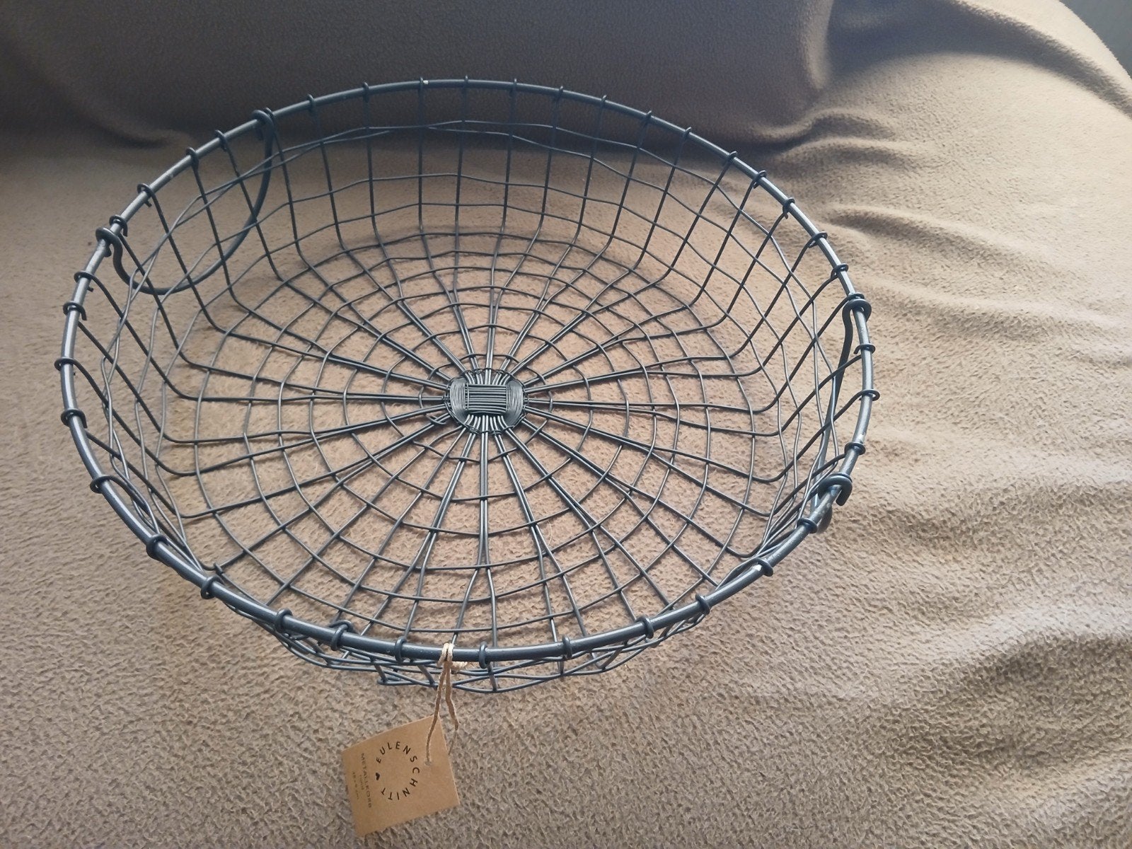 Gratis!!       Metalen draadmand - Rond - Zo goed als nieuw, Huis en Inrichting, Ophalen, Zo goed als nieuw, Rond, Overige materialen