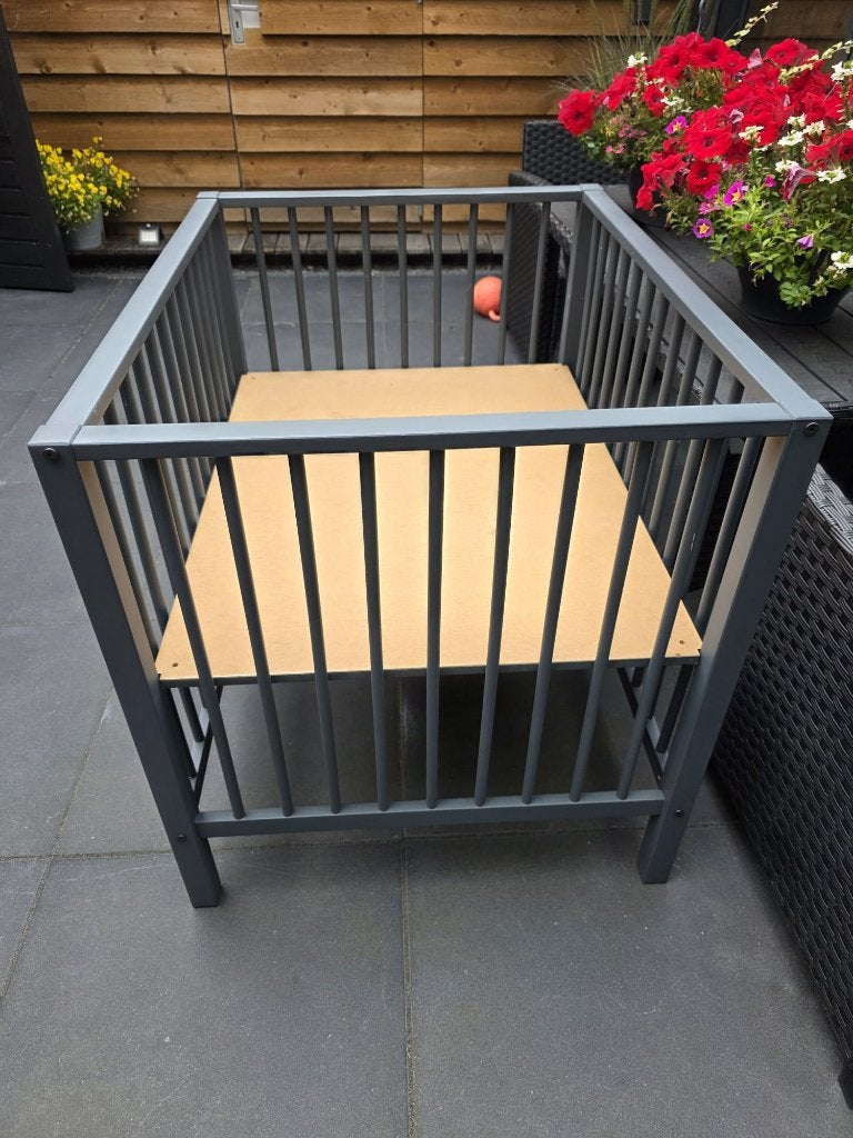 Europe Baby Robin II box, Ophalen, Gebruikt, Rechthoekig, In hoogte verstelbaar