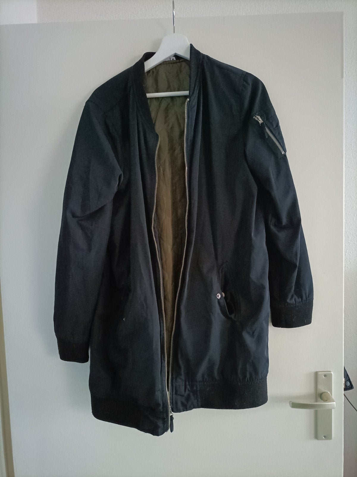 bomber jack lang maat M, Ophalen of Verzenden, Gedragen, Maat 48/50 (M), Zwart