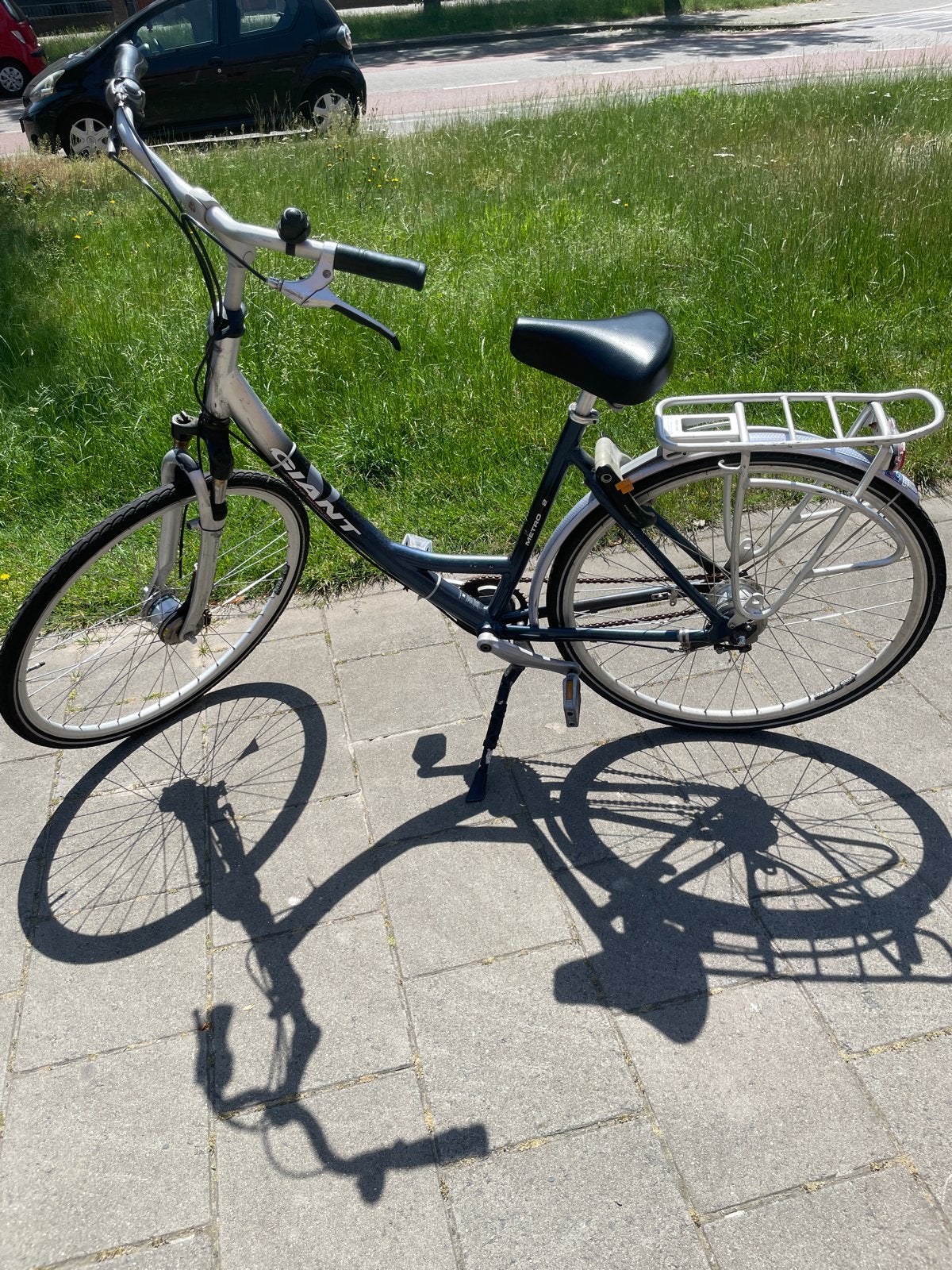 Giant damesfiets zonder versnellingen, Terugtraprem, 50 tot 53 cm, Gebruikt, (Extra) lage instap