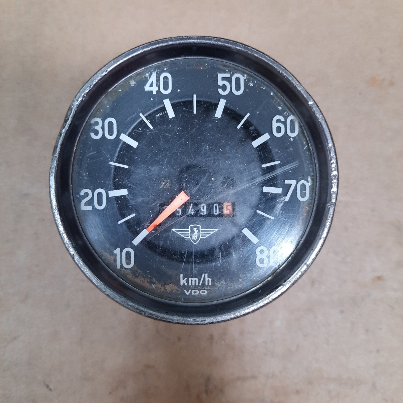 Originele VDO Zündapp km-teller t/m 80km/h, Ophalen of Verzenden, Gebruikt, Overige typen