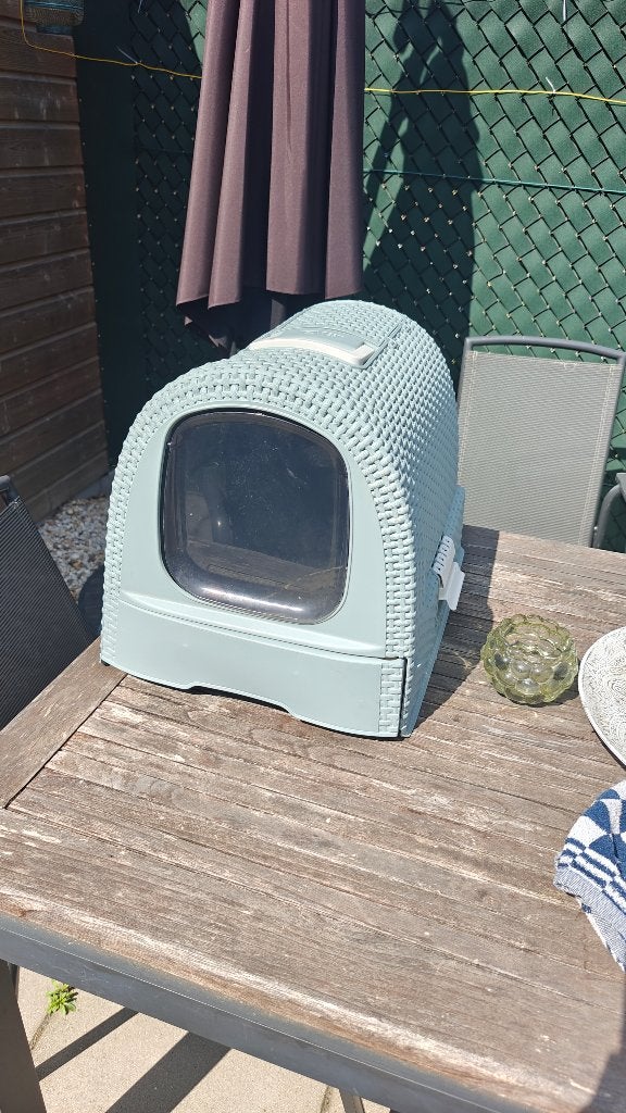 Curver kattenbak mintgroen, Ophalen, Gebruikt